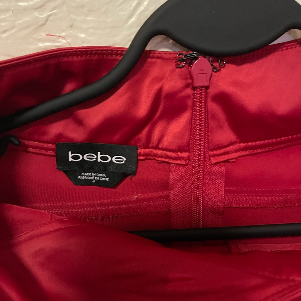 Bebe red silk dressy pants size 4❤️❤️❤️‍🔥